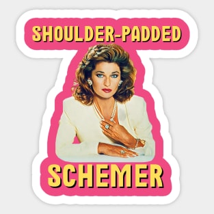 Sable Colby: Shoulder-Padded Schemer Sticker